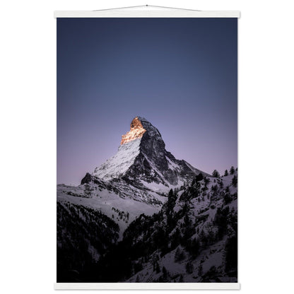 Matterhorn-Foto-Poster - Printree.ch Alpen, Berge, Berglandschaft, Foto, Fotografie, Gipfel, Matterhorn, Natur, Panorama, Schnee, Schweiz, unsplash, Winterlandschaft