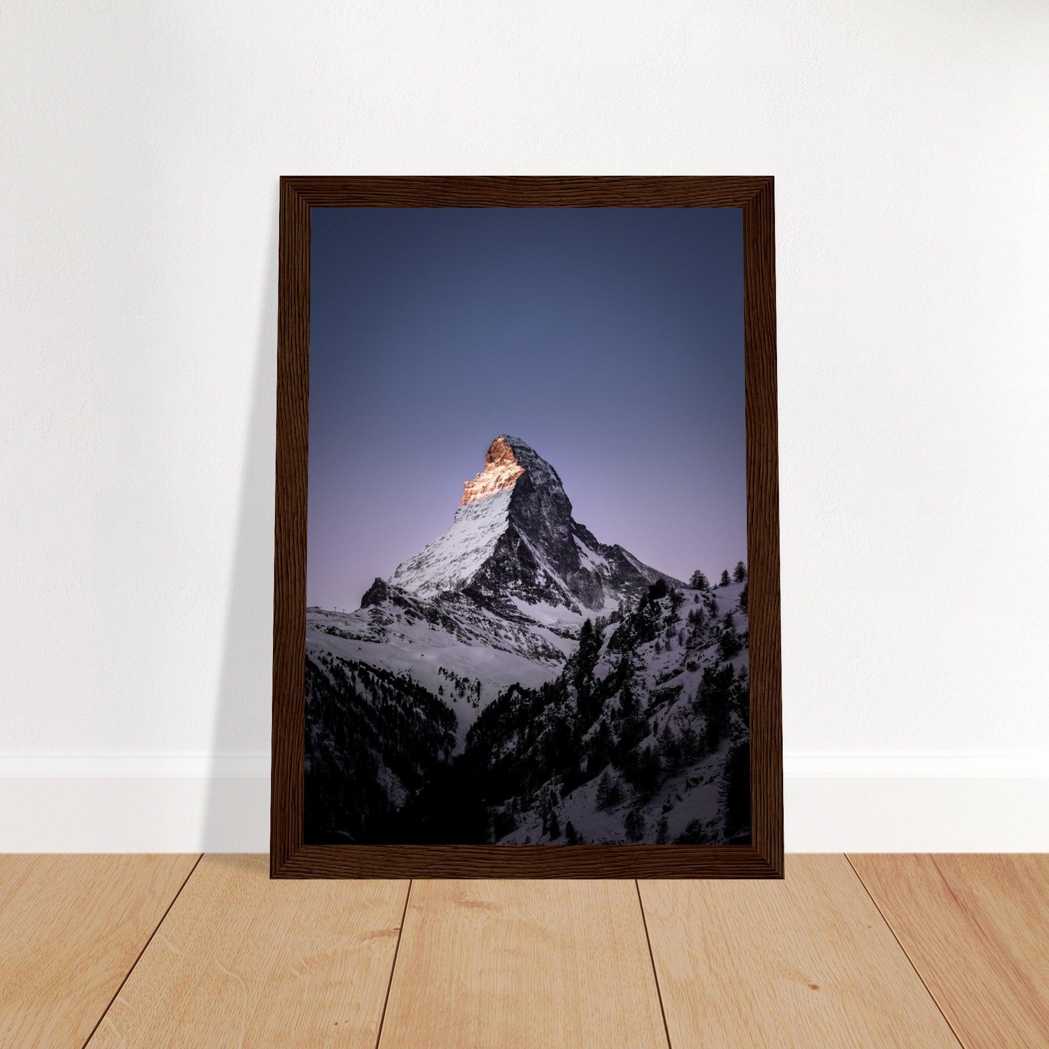 Matterhorn - Printree.ch Alpen, Berge, Berglandschaft, Foto, Fotografie, Gipfel, Matterhorn, Natur, Panorama, Schnee, Schweiz, unsplash, Winterlandschaft