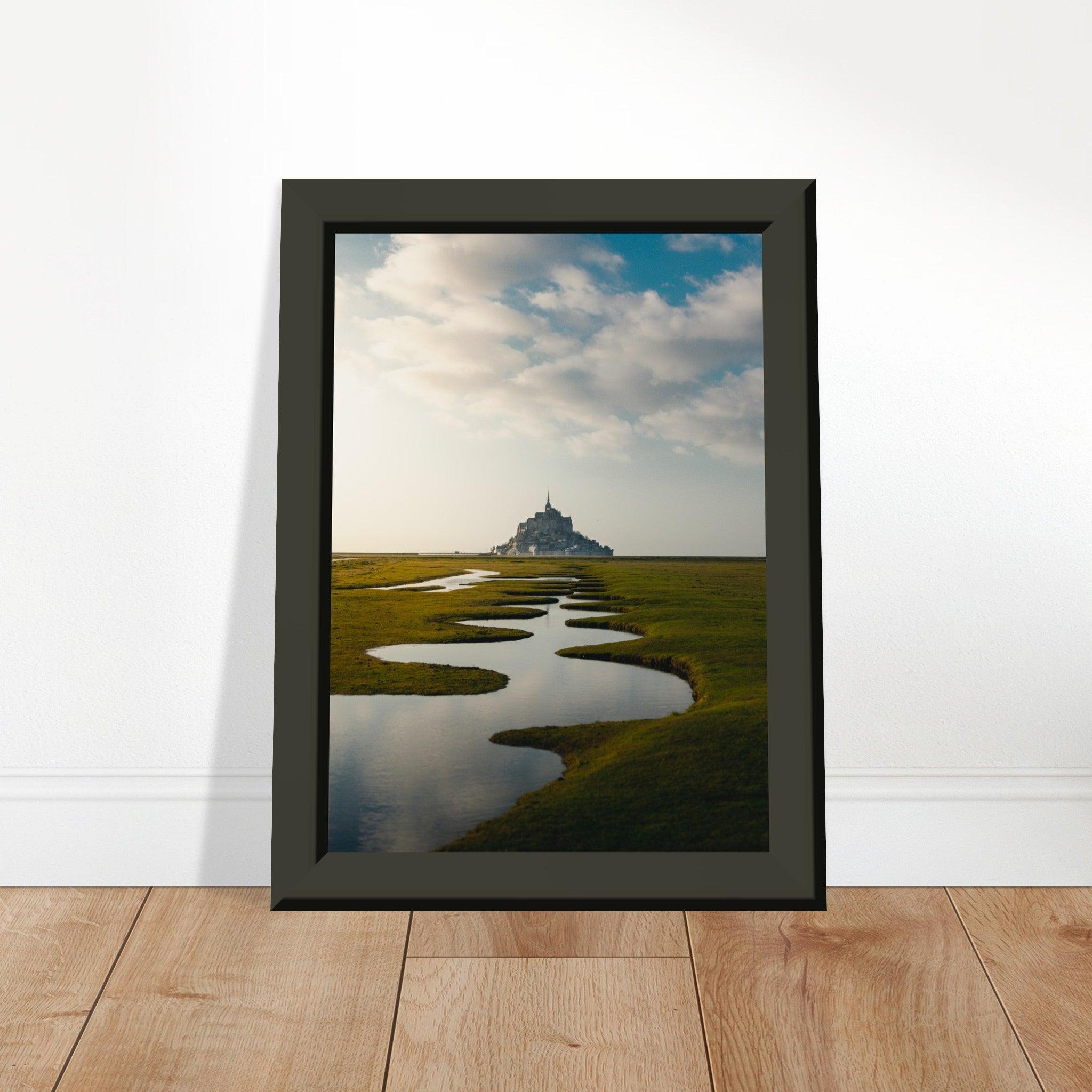 Mont Saint-Michel in der Normandie - Printree.ch Architektur, Foto, Fotografie, Frankreich, historisch, Insel, Kloster, Küste, Mittelalter, Mont Saint-Michel, Normandie, Reisen, Sehenswürdigkeit, UNESCO-Weltkulturerbe, unsplash