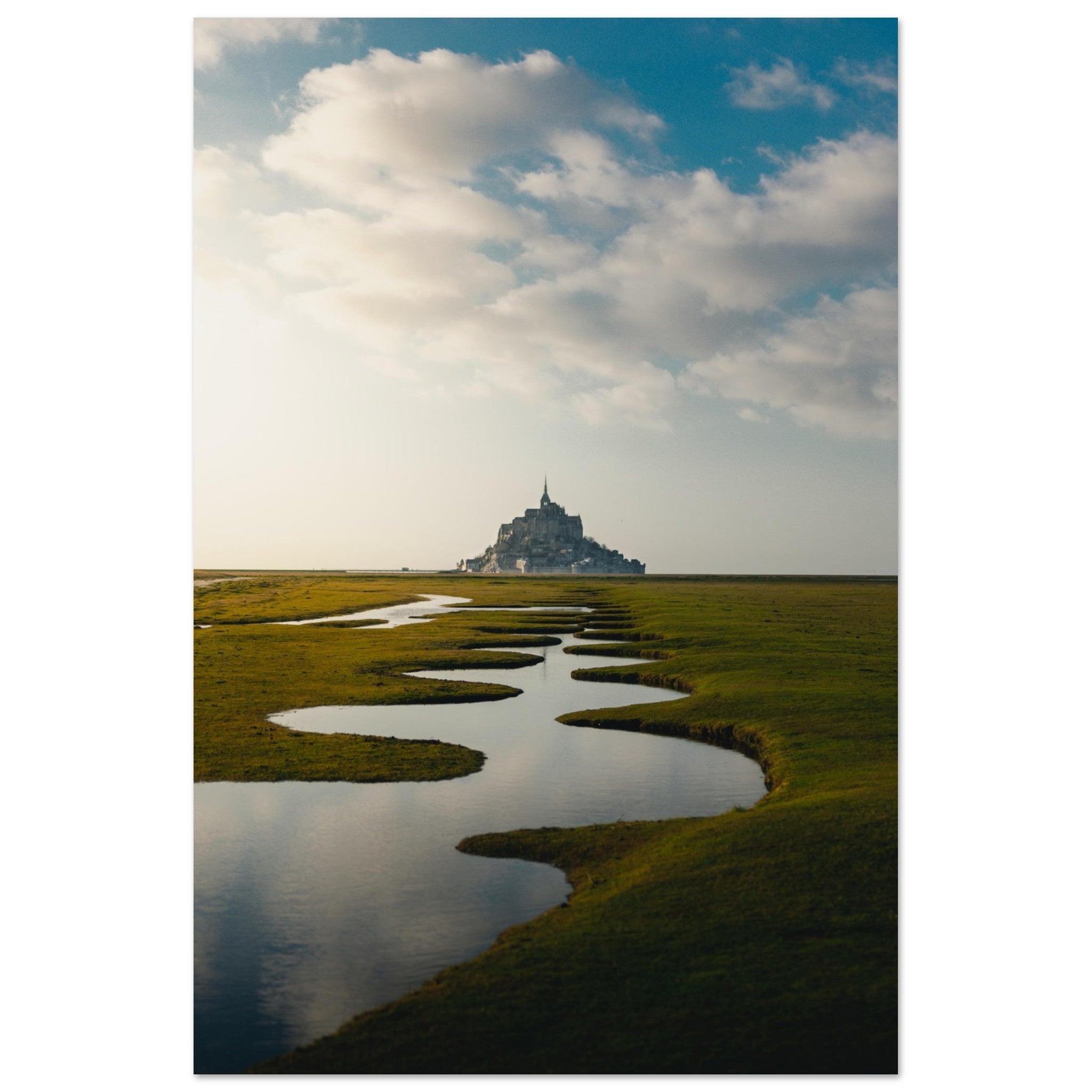 Mont Saint-Michel Poster - Printree.ch Architektur, Foto, Fotografie, Frankreich, historisch, Insel, Kloster, Küste, Mittelalter, Mont Saint-Michel, Normandie, Reisen, Sehenswürdigkeit, UNESCO-Weltkulturerbe, unsplash