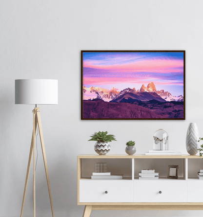 Morgens am Fitz Roy - Printree.ch anden, argentinien, attraktion, backpacker, beeindruckend, berg, blau, blick, einfachschweizer, exklusiv, Foto, Fotografie, gipfel, gletscher, himmel, im freien, landschaft, landschaftlich, monte, national, Natur, park, patagonien, Poster, range, Reisen, roy, schnee, schön, Südamerika, tourismus, touristen, wandern, wolken