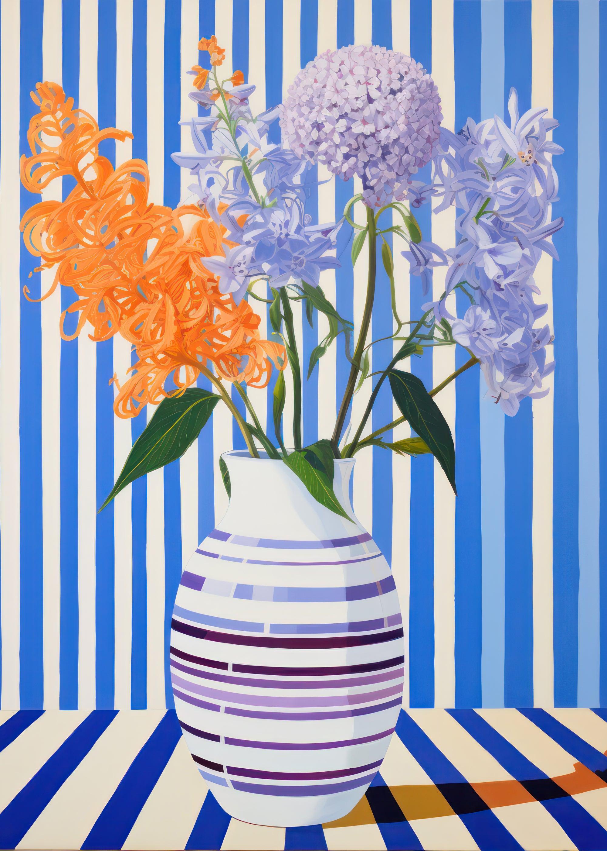 Nostalgische Blumenvase - Printree.ch Illustration, Poster