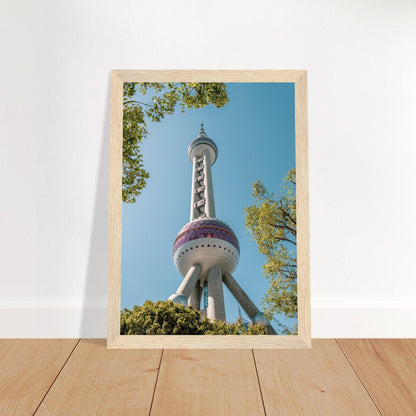 Oriental Pearl Tower - Printree.ch Architektur, Aussichtsplattform, China, Fernsehturm, futuristisch, Kopenhagen, Kultur, moderne Architektur, Oriental Pearl Tower, Shanghai, Skyline, Stadt, Stadtbild, Touristenattraktion, unsplash, Wahrzeichen