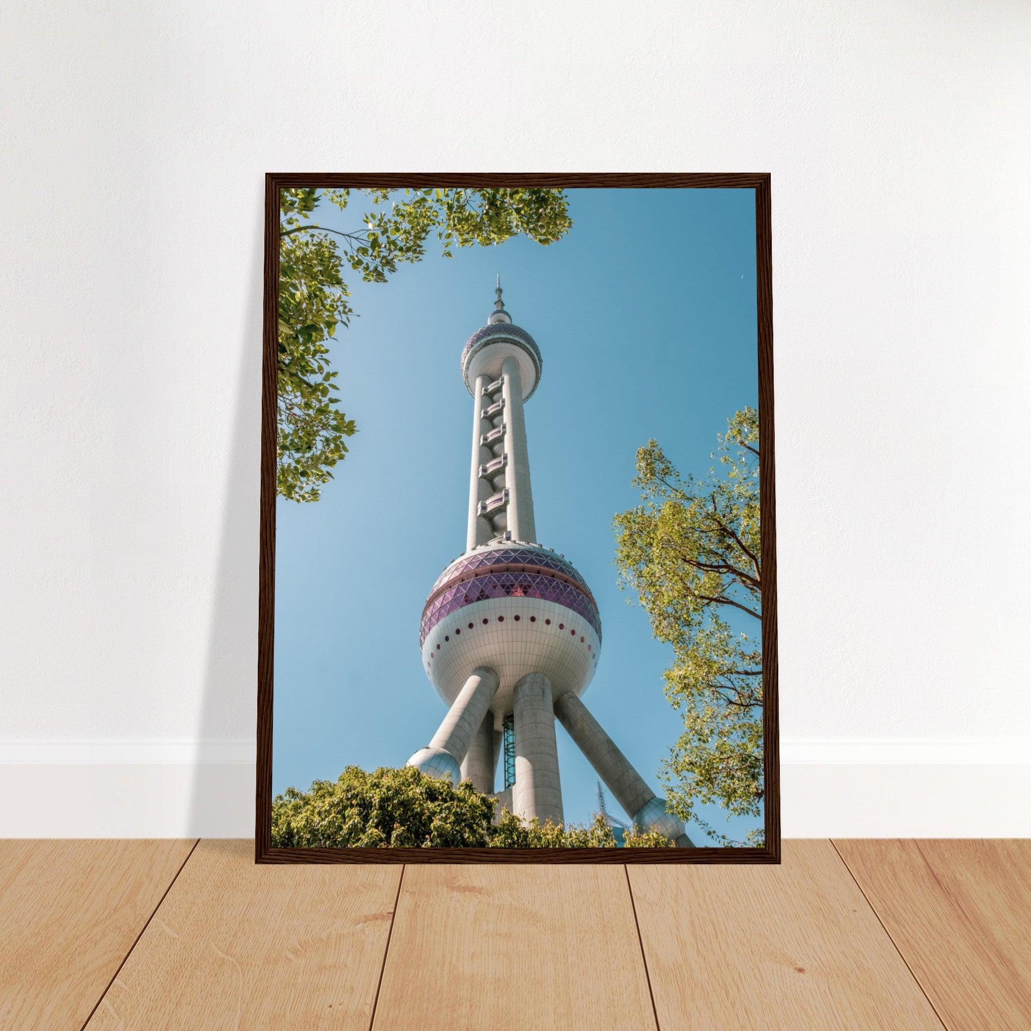 Oriental Pearl Tower - Printree.ch Architektur, Aussichtsplattform, China, Fernsehturm, futuristisch, Kopenhagen, Kultur, moderne Architektur, Oriental Pearl Tower, Shanghai, Skyline, Stadt, Stadtbild, Touristenattraktion, unsplash, Wahrzeichen