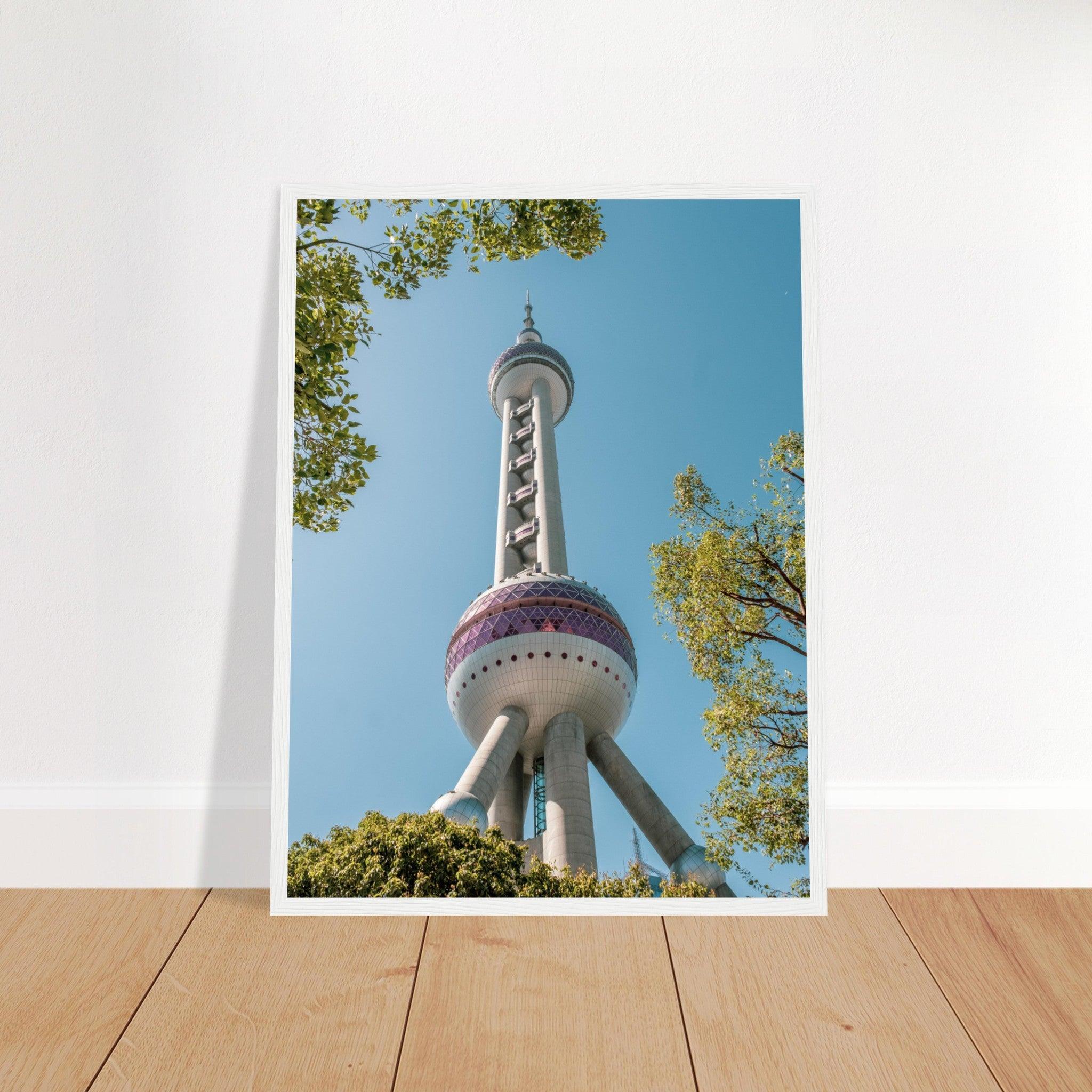 Oriental Pearl Tower - Printree.ch Architektur, Aussichtsplattform, China, Fernsehturm, futuristisch, Kopenhagen, Kultur, moderne Architektur, Oriental Pearl Tower, Shanghai, Skyline, Stadt, Stadtbild, Touristenattraktion, unsplash, Wahrzeichen