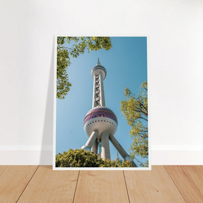 Oriental Pearl Tower - Printree.ch Architektur, Aussichtsplattform, China, Fernsehturm, futuristisch, Kopenhagen, Kultur, moderne Architektur, Oriental Pearl Tower, Shanghai, Skyline, Stadt, Stadtbild, Touristenattraktion, unsplash, Wahrzeichen