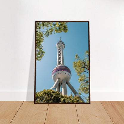 Oriental Pearl Tower - Printree.ch Architektur, Aussichtsplattform, China, Fernsehturm, futuristisch, Kopenhagen, Kultur, moderne Architektur, Oriental Pearl Tower, Shanghai, Skyline, Stadt, Stadtbild, Touristenattraktion, unsplash, Wahrzeichen