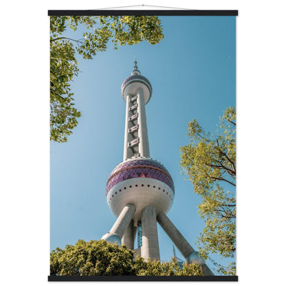 Oriental Pearl Tower - Printree.ch Architektur, Aussichtsplattform, China, Fernsehturm, futuristisch, Kopenhagen, Kultur, moderne Architektur, Oriental Pearl Tower, Shanghai, Skyline, Stadt, Stadtbild, Touristenattraktion, unsplash, Wahrzeichen