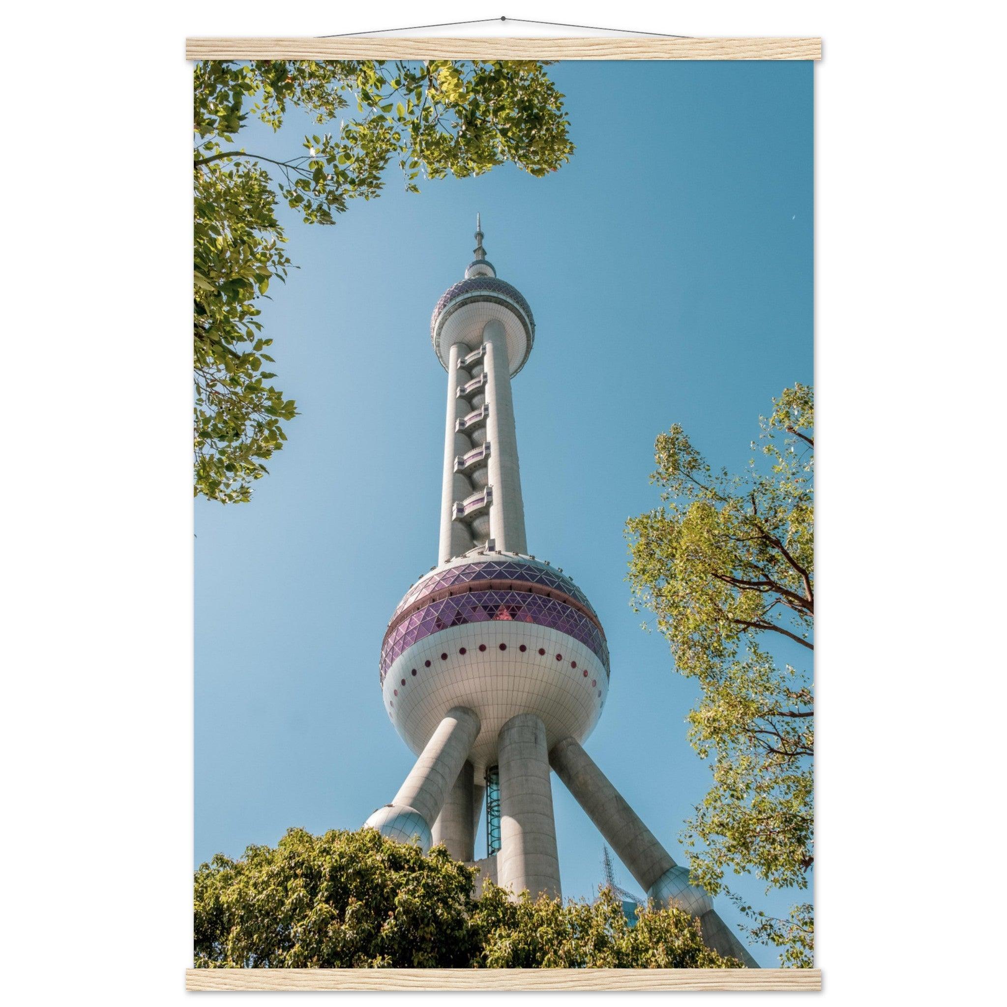 Oriental Pearl Tower - Printree.ch Architektur, Aussichtsplattform, China, Fernsehturm, futuristisch, Kopenhagen, Kultur, moderne Architektur, Oriental Pearl Tower, Shanghai, Skyline, Stadt, Stadtbild, Touristenattraktion, unsplash, Wahrzeichen