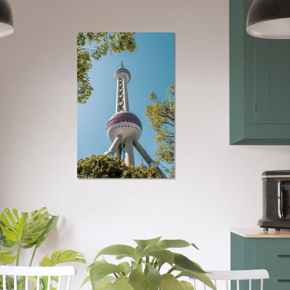 Oriental Pearl Tower - Printree.ch Architektur, Aussichtsplattform, China, Fernsehturm, futuristisch, Kopenhagen, Kultur, moderne Architektur, Oriental Pearl Tower, Shanghai, Skyline, Stadt, Stadtbild, Touristenattraktion, unsplash, Wahrzeichen