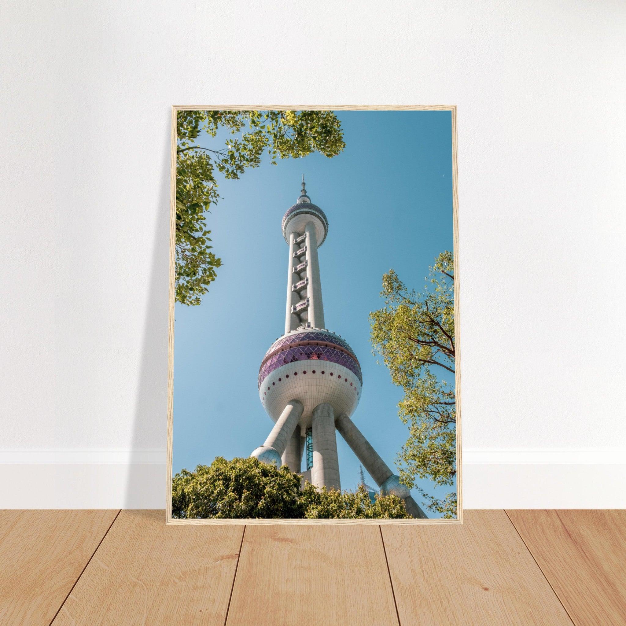 Oriental Pearl Tower - Printree.ch Architektur, Aussichtsplattform, China, Fernsehturm, futuristisch, Kopenhagen, Kultur, moderne Architektur, Oriental Pearl Tower, Shanghai, Skyline, Stadt, Stadtbild, Touristenattraktion, unsplash, Wahrzeichen