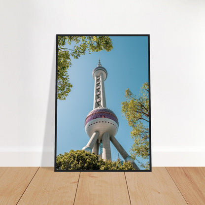 Oriental Pearl Tower - Printree.ch Architektur, Aussichtsplattform, China, Fernsehturm, futuristisch, Kopenhagen, Kultur, moderne Architektur, Oriental Pearl Tower, Shanghai, Skyline, Stadt, Stadtbild, Touristenattraktion, unsplash, Wahrzeichen