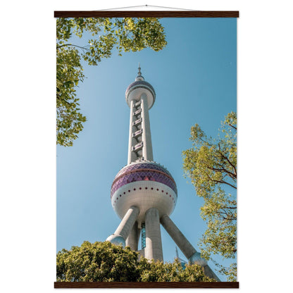 Oriental Pearl Tower - Printree.ch Architektur, Aussichtsplattform, China, Fernsehturm, futuristisch, Kopenhagen, Kultur, moderne Architektur, Oriental Pearl Tower, Shanghai, Skyline, Stadt, Stadtbild, Touristenattraktion, unsplash, Wahrzeichen