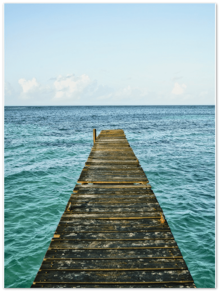 Pier - Printree.ch einfachschweizer, exklusiv, Foto, Fotografie, karibik, meer, Poster, Reisen, Südamerika