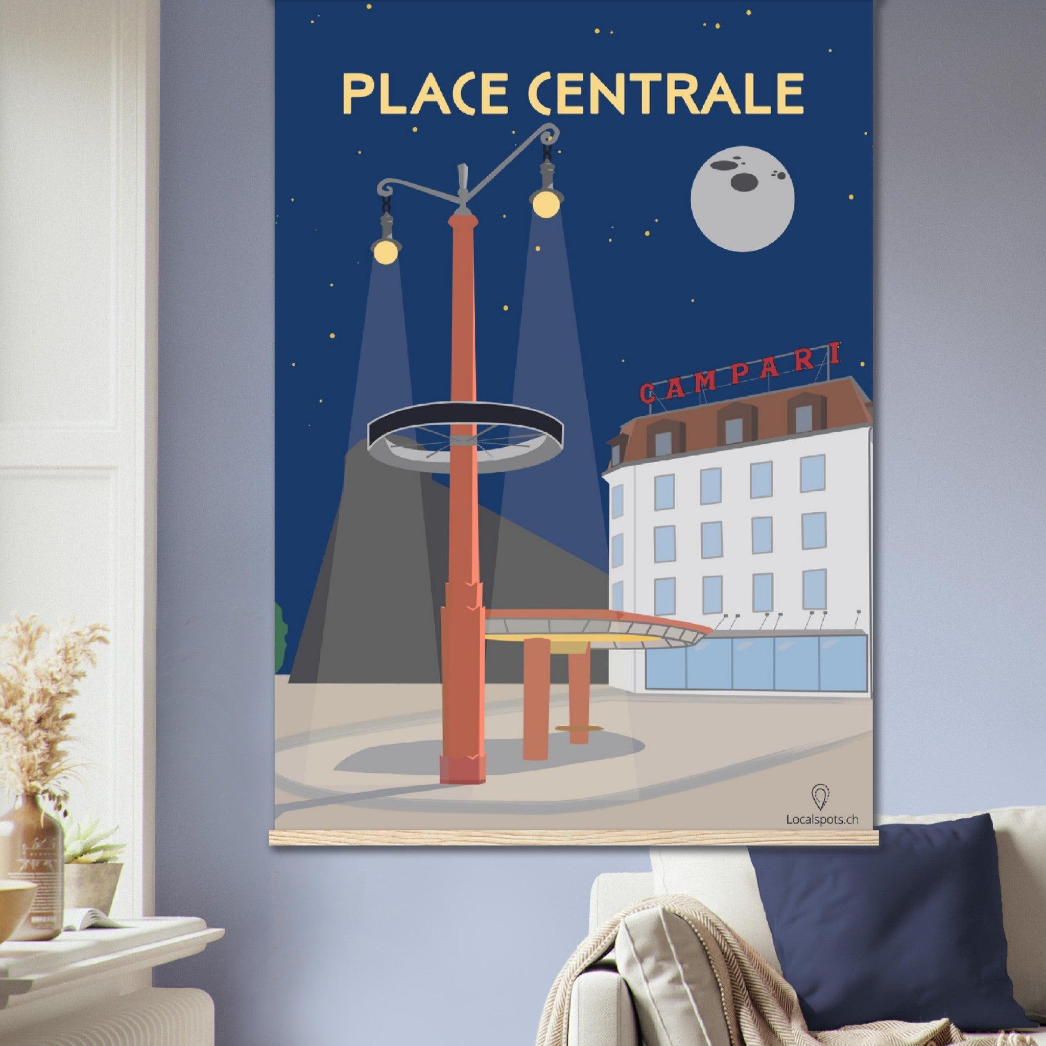 Place Centrale Biel. - Printree.ch Localspot, Minimal, Minimalismus