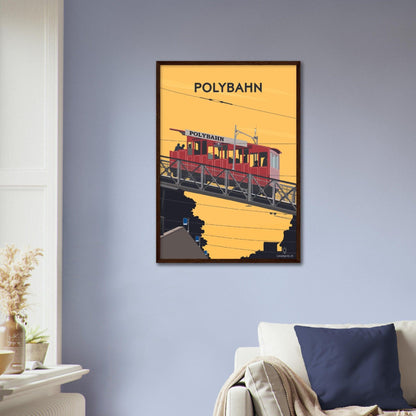 Polybahn - Printree.ch alt, attraktion, eisenbahn, europa, im freien, Localspot, Minimal, Minimalismus, polybahn, schweiz, sehenswürdigkeiten, stadt, stadtbild, strasse, tourismus, transport, ubs polybahn, verkehr, zürich