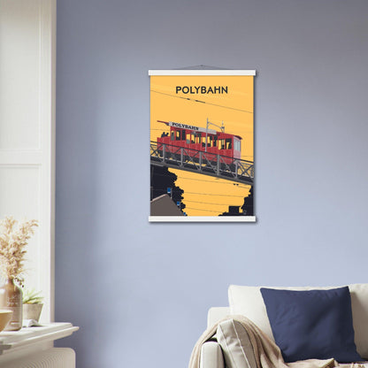 Polybahn - Printree.ch alt, attraktion, eisenbahn, europa, im freien, Localspot, Minimal, Minimalismus, polybahn, schweiz, sehenswürdigkeiten, stadt, stadtbild, strasse, tourismus, transport, ubs polybahn, verkehr, zürich