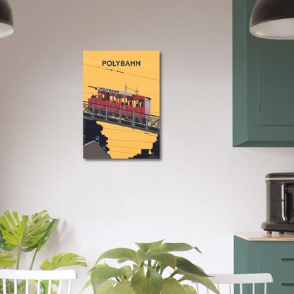 Polybahn - Printree.ch alt, attraktion, eisenbahn, europa, im freien, Localspot, Minimal, Minimalismus, polybahn, schweiz, sehenswürdigkeiten, stadt, stadtbild, strasse, tourismus, transport, ubs polybahn, verkehr, zürich