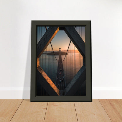 Poster "Stadtbrücke San Francisco - Oakland" - Printree.ch Architektur, Bay Bridge, Brücke, Foto, Fotografie, Kalifornien, Küste, Oakland, Reisen, San Francisco, Stadtbild, unsplash, USA, Verbindung, Verkehr, Wahrzeichen, Überquerung