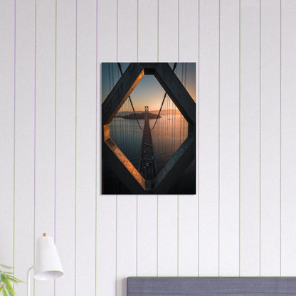 Poster "Stadtbrücke San Francisco - Oakland" - Printree.ch Architektur, Bay Bridge, Brücke, Foto, Fotografie, Kalifornien, Küste, Oakland, Reisen, San Francisco, Stadtbild, unsplash, USA, Verbindung, Verkehr, Wahrzeichen, Überquerung