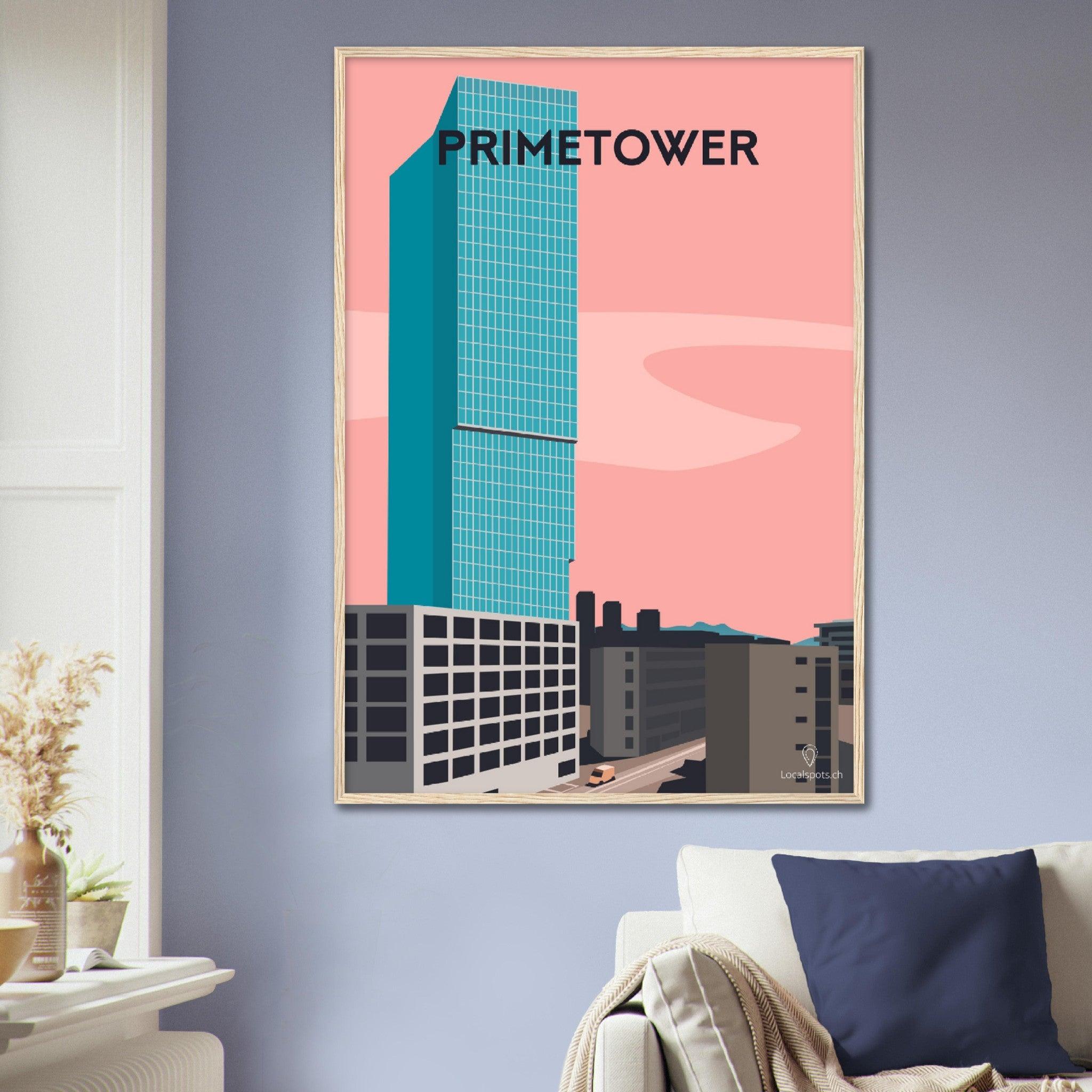 Primetower - Printree.ch alt, blau, blick, europa, europäisch, Localspot, Minimal, Minimalismus, reise, schweiz, stadt, stadtbild, tourismus, tourist, urban, wahrzeichen, zürich