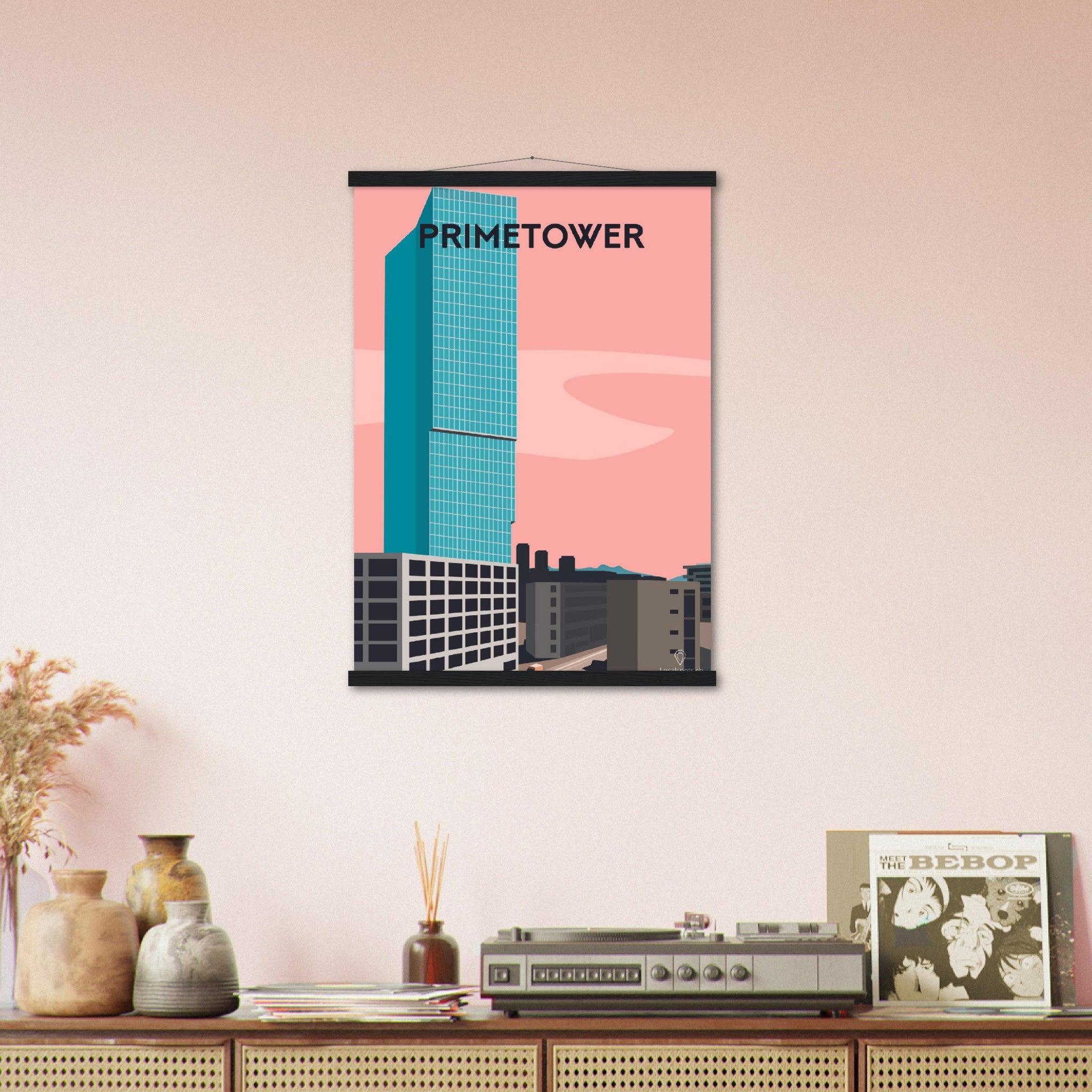 Primetower - Printree.ch alt, blau, blick, europa, europäisch, Localspot, Minimal, Minimalismus, reise, schweiz, stadt, stadtbild, tourismus, tourist, urban, wahrzeichen, zürich