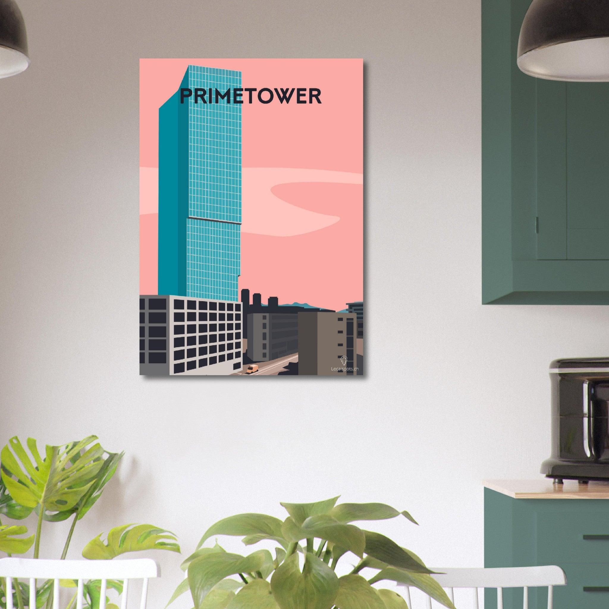 Primetower - Printree.ch alt, blau, blick, europa, europäisch, Localspot, Minimal, Minimalismus, reise, schweiz, stadt, stadtbild, tourismus, tourist, urban, wahrzeichen, zürich