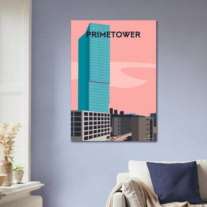 Primetower - Printree.ch alt, blau, blick, europa, europäisch, Localspot, Minimal, Minimalismus, reise, schweiz, stadt, stadtbild, tourismus, tourist, urban, wahrzeichen, zürich