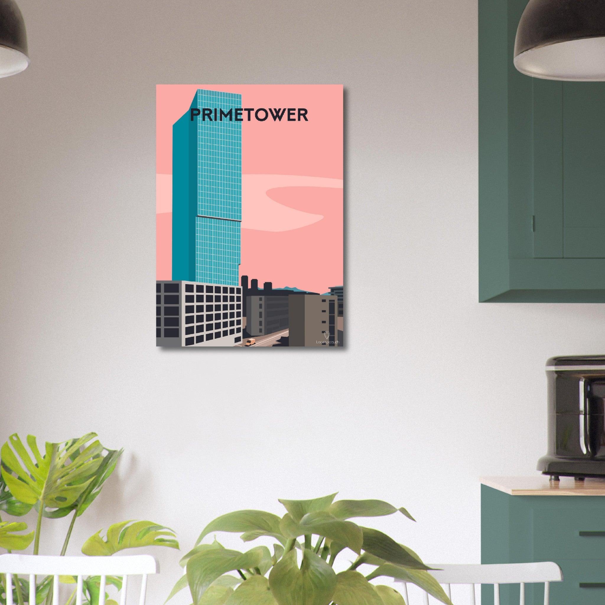 Primetower - Printree.ch alt, blau, blick, europa, europäisch, Localspot, Minimal, Minimalismus, reise, schweiz, stadt, stadtbild, tourismus, tourist, urban, wahrzeichen, zürich