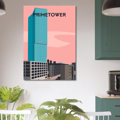 Primetower - Printree.ch alt, blau, blick, europa, europäisch, Localspot, Minimal, Minimalismus, reise, schweiz, stadt, stadtbild, tourismus, tourist, urban, wahrzeichen, zürich