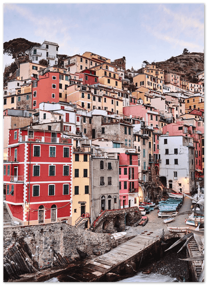 Riomaggiore Hafen - Printree.ch architektur, boot, bunt, cinque, dorf, einfachschweizer, europa, exklusiv, Foto, Fotografie, haus, italien, italienisch, klippe, küste, landschaft, manarola, meer, mittelmeer, natur, ozean, Poster, reise, Reisen, riomaggiore, schön, seelandschaft, sommer, stadt, strand, terre, tourismus, tourist, urlaub, wahrzeichen, ziel