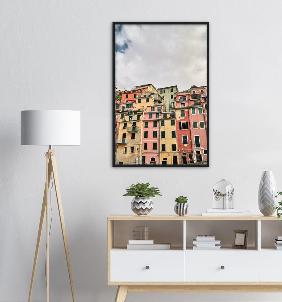 Riomaggiore - Printree.ch architektur, boot, bunt, cinque, dorf, einfachschweizer, europa, exklusiv, Foto, Fotografie, haus, italien, italienisch, klippe, küste, landschaft, manarola, meer, mittelmeer, natur, ozean, Poster, reise, Reisen, riomaggiore, schön, seelandschaft, sommer, stadt, strand, terre, tourismus, tourist, urlaub, wahrzeichen, ziel