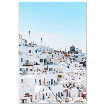 Santorini Schönheitsposter - Printree.ch Caldera, Foto, Fotografie, Griechenland, Insel, Kykladen, Oia, Reisen, Santorini, Sonnenuntergang, unsplash, Urlaub, Vulkan, weiße Häuser, Ägäis