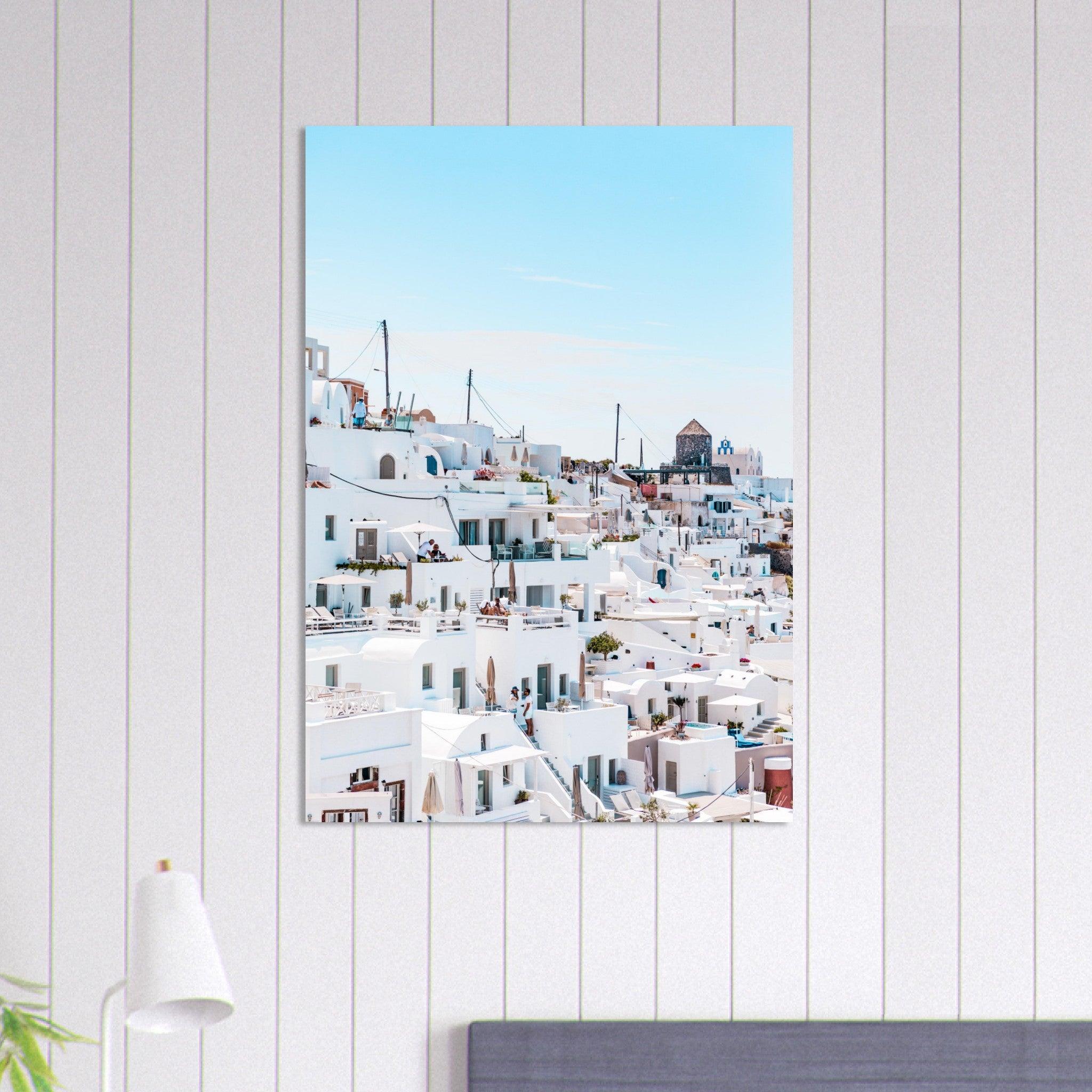 Santorini Schönheitsposter - Printree.ch Caldera, Foto, Fotografie, Griechenland, Insel, Kykladen, Oia, Reisen, Santorini, Sonnenuntergang, unsplash, Urlaub, Vulkan, weiße Häuser, Ägäis