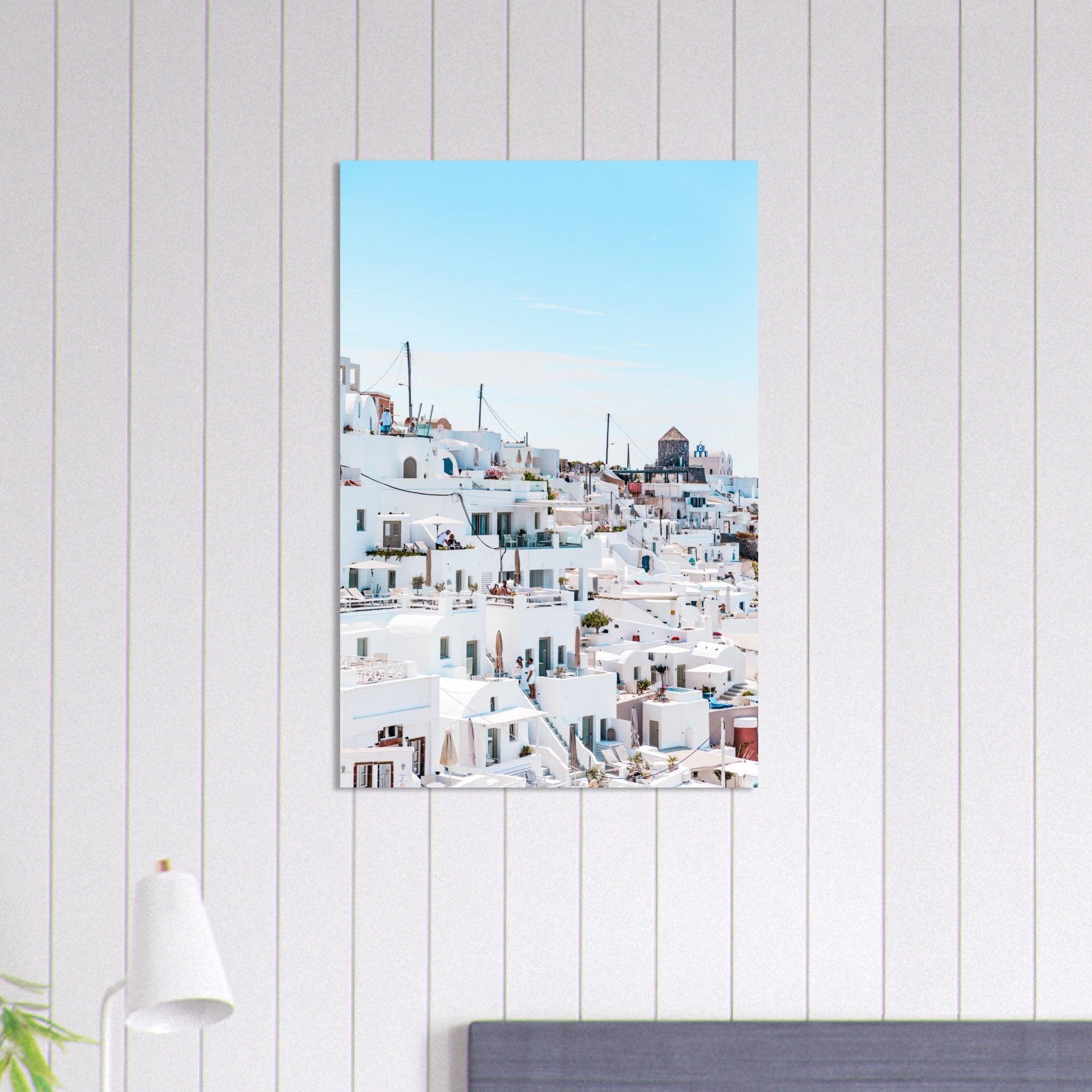 Santorini Schönheitsposter - Printree.ch Caldera, Foto, Fotografie, Griechenland, Insel, Kykladen, Oia, Reisen, Santorini, Sonnenuntergang, unsplash, Urlaub, Vulkan, weiße Häuser, Ägäis