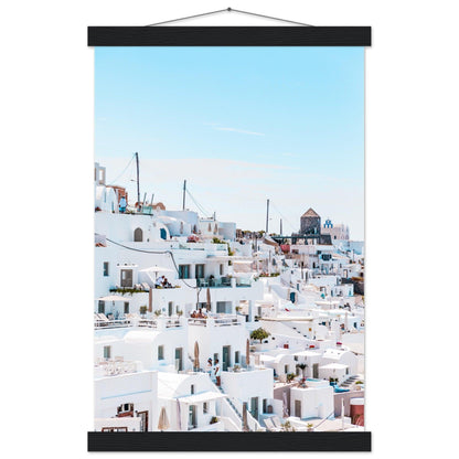 Santorini Schönheitsposter - Printree.ch Caldera, Foto, Fotografie, Griechenland, Insel, Kykladen, Oia, Reisen, Santorini, Sonnenuntergang, unsplash, Urlaub, Vulkan, weiße Häuser, Ägäis