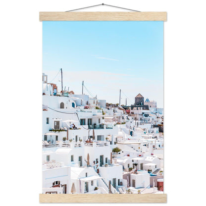 Santorini Schönheitsposter - Printree.ch Caldera, Foto, Fotografie, Griechenland, Insel, Kykladen, Oia, Reisen, Santorini, Sonnenuntergang, unsplash, Urlaub, Vulkan, weiße Häuser, Ägäis