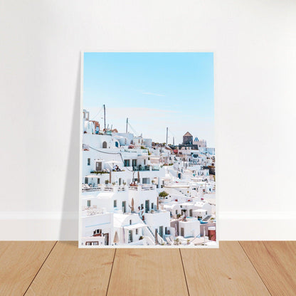 Santorini Schönheitsposter - Printree.ch Caldera, Foto, Fotografie, Griechenland, Insel, Kykladen, Oia, Reisen, Santorini, Sonnenuntergang, unsplash, Urlaub, Vulkan, weiße Häuser, Ägäis