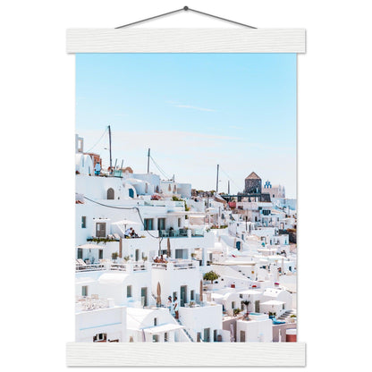 Santorini Schönheitsposter - Printree.ch Caldera, Foto, Fotografie, Griechenland, Insel, Kykladen, Oia, Reisen, Santorini, Sonnenuntergang, unsplash, Urlaub, Vulkan, weiße Häuser, Ägäis