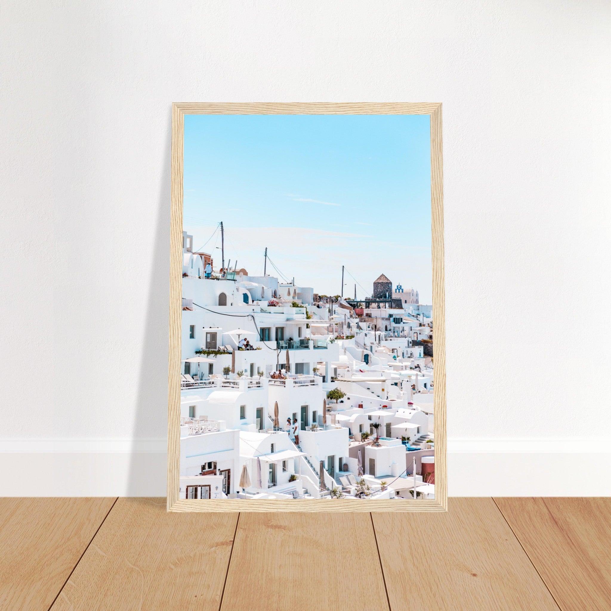 Santorini Schönheitsposter - Printree.ch Caldera, Foto, Fotografie, Griechenland, Insel, Kykladen, Oia, Reisen, Santorini, Sonnenuntergang, unsplash, Urlaub, Vulkan, weiße Häuser, Ägäis