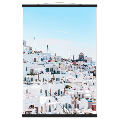 Santorini Schönheitsposter - Printree.ch Caldera, Foto, Fotografie, Griechenland, Insel, Kykladen, Oia, Reisen, Santorini, Sonnenuntergang, unsplash, Urlaub, Vulkan, weiße Häuser, Ägäis