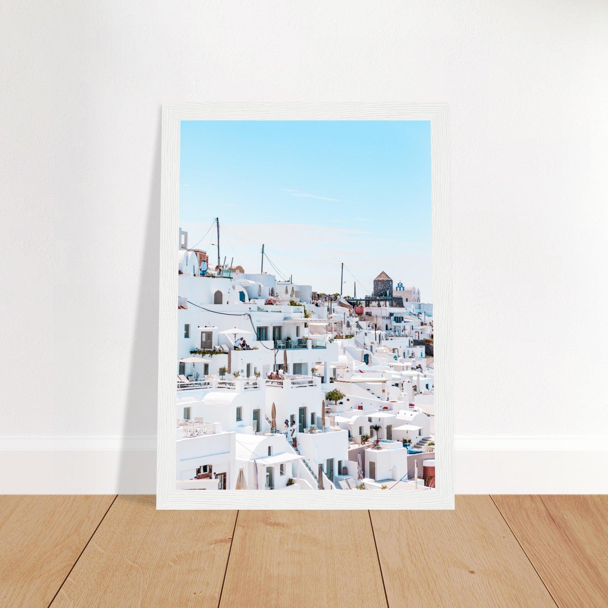 Santorini Schönheitsposter - Printree.ch Caldera, Foto, Fotografie, Griechenland, Insel, Kykladen, Oia, Reisen, Santorini, Sonnenuntergang, unsplash, Urlaub, Vulkan, weiße Häuser, Ägäis