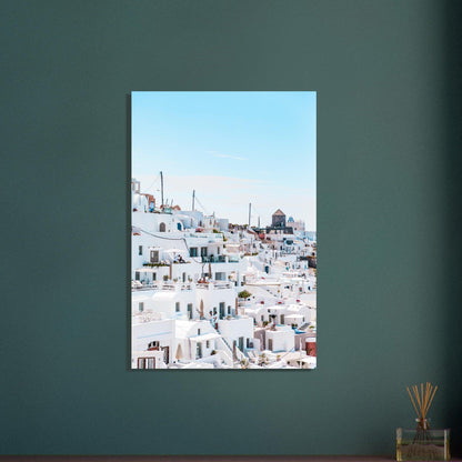 Santorini Schönheitsposter - Printree.ch Caldera, Foto, Fotografie, Griechenland, Insel, Kykladen, Oia, Reisen, Santorini, Sonnenuntergang, unsplash, Urlaub, Vulkan, weiße Häuser, Ägäis