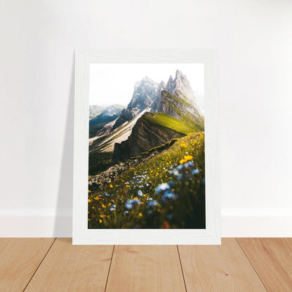 Seceda Naturposter - Printree.ch Alpen, Aussichtspunkt, Berglandschaft, Dolomiten, Foto, Fotografie, Italien, Natur, Ortisei, Panorama, Reisen, Seceda, Skifahren, unsplash, Wanderung