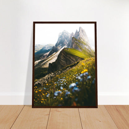 Seceda Naturposter - Printree.ch Alpen, Aussichtspunkt, Berglandschaft, Dolomiten, Foto, Fotografie, Italien, Natur, Ortisei, Panorama, Reisen, Seceda, Skifahren, unsplash, Wanderung