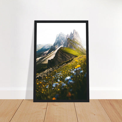 Seceda Naturposter - Printree.ch Alpen, Aussichtspunkt, Berglandschaft, Dolomiten, Foto, Fotografie, Italien, Natur, Ortisei, Panorama, Reisen, Seceda, Skifahren, unsplash, Wanderung