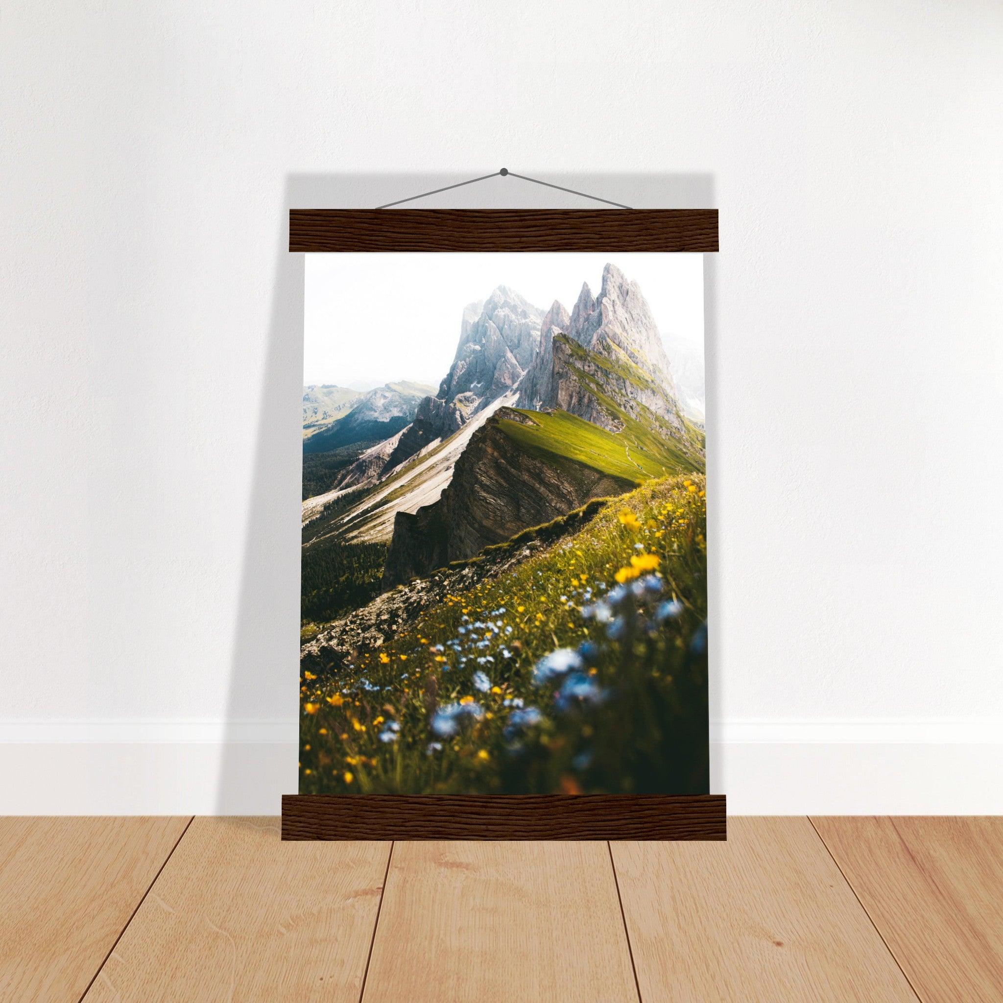 Seceda Naturposter - Printree.ch Alpen, Aussichtspunkt, Berglandschaft, Dolomiten, Foto, Fotografie, Italien, Natur, Ortisei, Panorama, Reisen, Seceda, Skifahren, unsplash, Wanderung