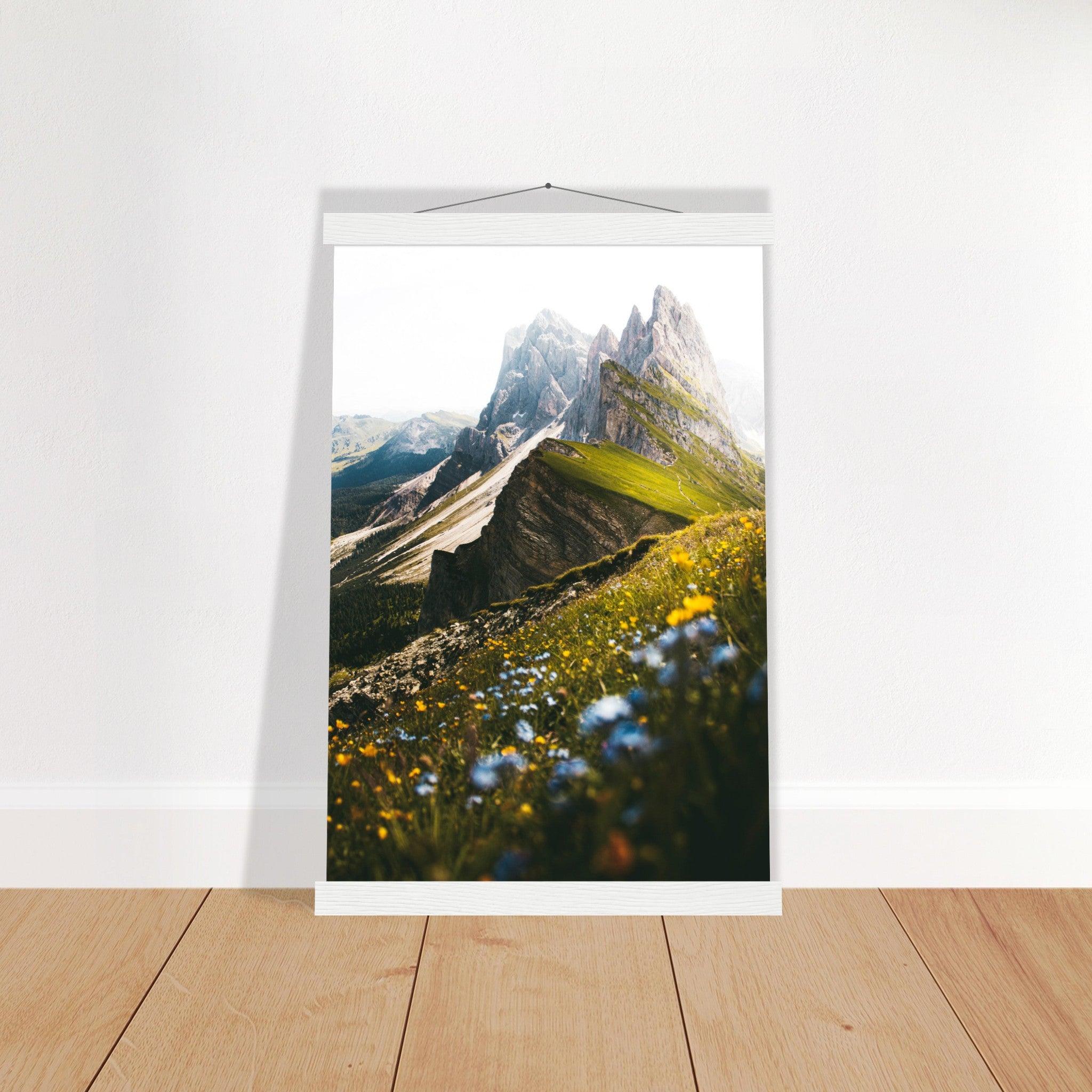 Seceda Naturposter - Printree.ch Alpen, Aussichtspunkt, Berglandschaft, Dolomiten, Foto, Fotografie, Italien, Natur, Ortisei, Panorama, Reisen, Seceda, Skifahren, unsplash, Wanderung