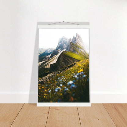 Seceda Naturposter - Printree.ch Alpen, Aussichtspunkt, Berglandschaft, Dolomiten, Foto, Fotografie, Italien, Natur, Ortisei, Panorama, Reisen, Seceda, Skifahren, unsplash, Wanderung