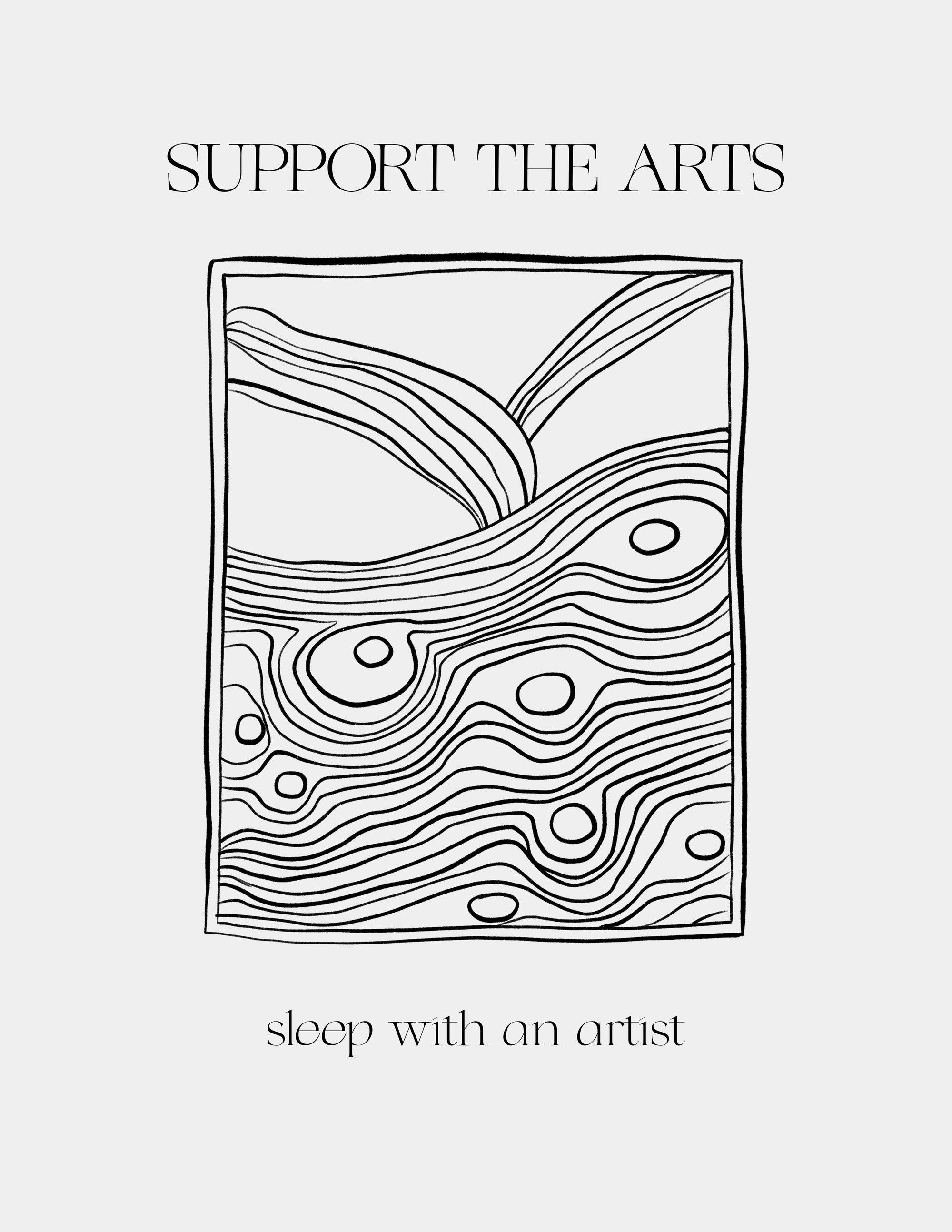 Support the Arts - Printree.ch minimalistischen Lebensstil, Poster, spruch, Typografie, Wort